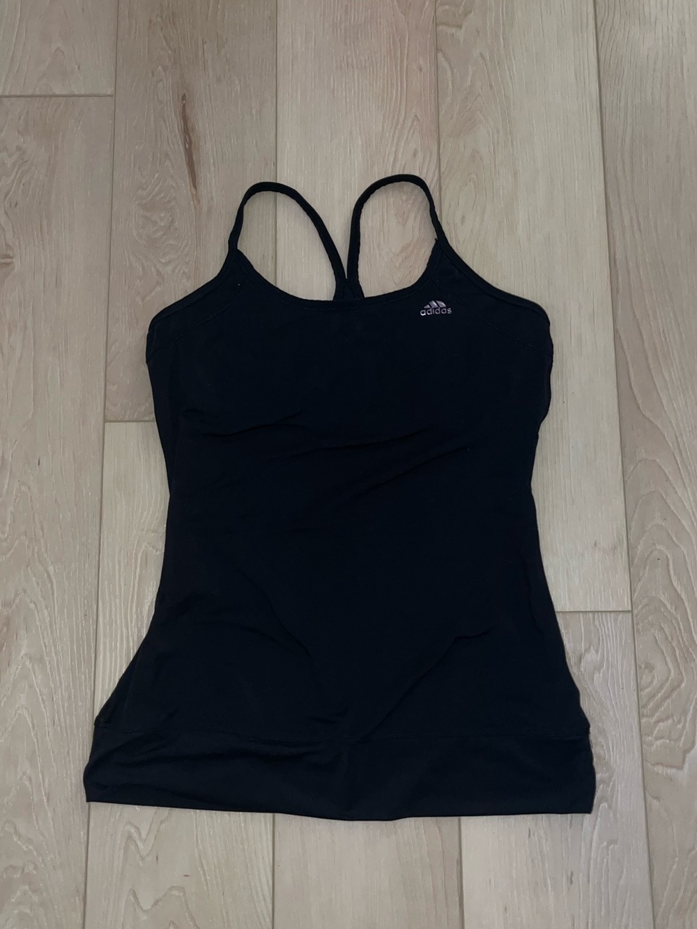 adidas Y2K black racerback tank